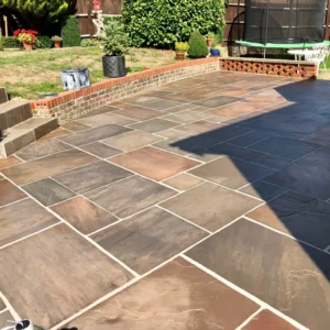 Natural Indian Sandstone Paving - Autumn Brown