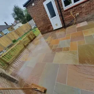 Camel Dust Sandstone Paving - Multi-coloured
