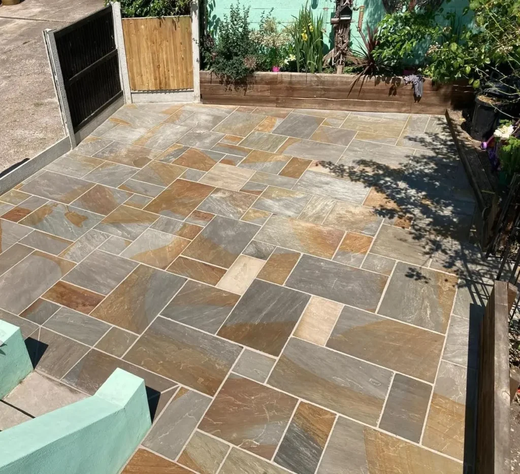 Natural Indian Sandstone Paving in Kent