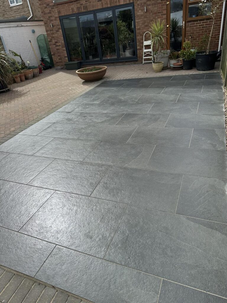 Porcelain paving slabs